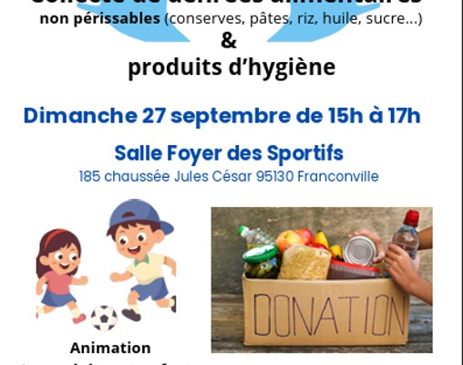 Collecte De Denrées Alimentaires & Produits D&rsquo;hygiène